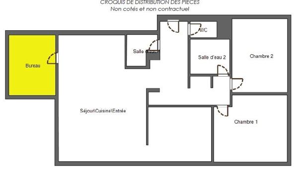 Le Cannet : Rare ,98 m2, en  rez de jardin clair et calme, jardin et piscine.