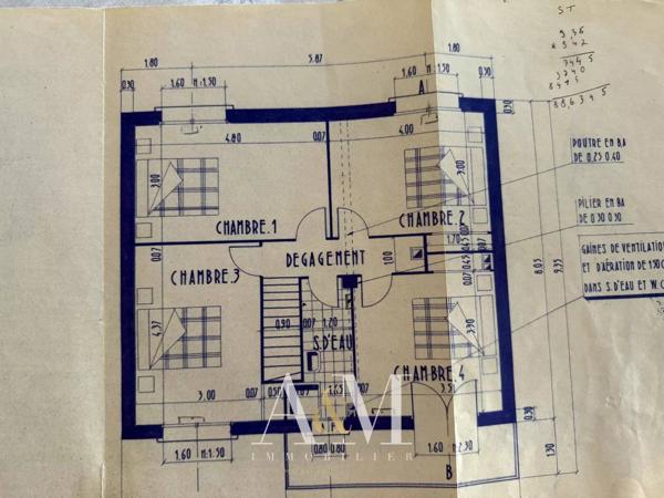 Villa T5 de 101 + garage sur 555 m² de terrain