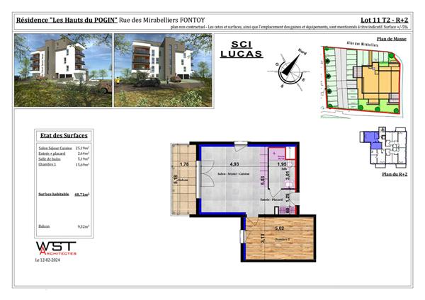 Achat appartement Fontoy - 2 pièce(s) - 49 m² - 147 230 €