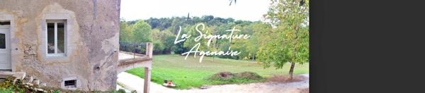 Ensemble Immobilier de 953 m2 avec parc arboré de 6598 m2 au bord de la Baïse – Lavardac centre