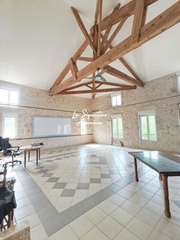Ensemble Immobilier de 953 m2 avec parc arboré de 6598 m2 au bord de la Baïse – Lavardac centre
