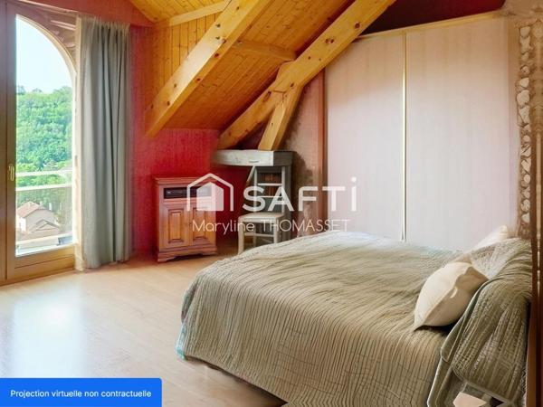 luxueuse maison d'architecte avec piscine intérieure