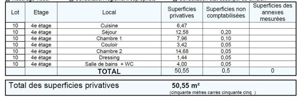 F3 de 50,55 m² quartier du Gros cailloux
