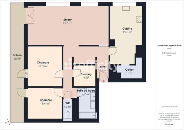 Appartement 4 pièces - 88 m² Exclusivité