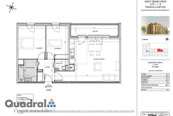 Appartement à louer à Nancy (54000)