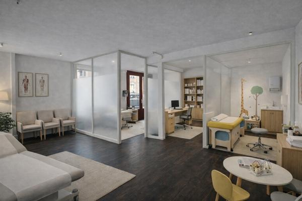 Local commercial , vitrines d'angle en centre ville