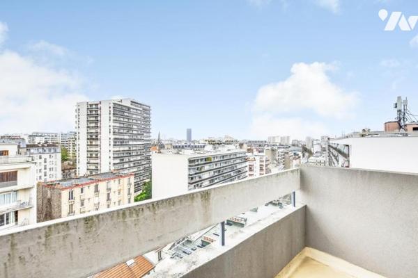 Appartement au dernier étage avec terrasse et balcons