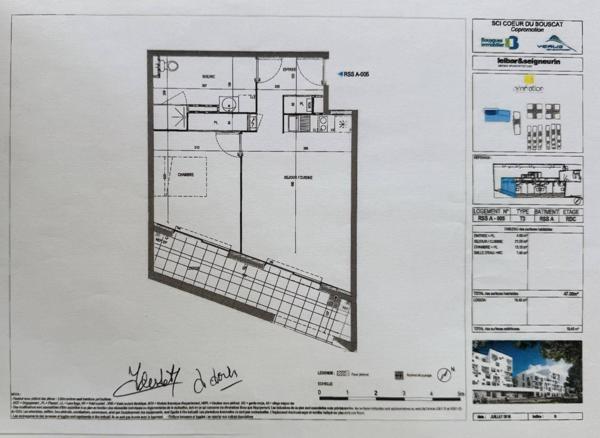 Appartement T2 de 47 m2 au Bouscat