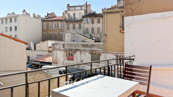 T1 traversant – Belle de Mai (Marseille 3e) – Dernier étage avec terrasse – Idéal investisseur ou premier achat