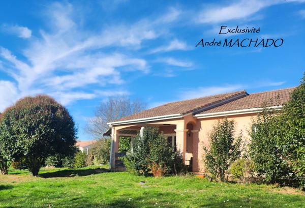 Feugarolles (47230) EXCLUSIVITÉ FEUGAROLLES (47) - MAISON PLAIN-PIED - 92M² - 3 PIÈCES - 2 CHAMBRES - HANGAR 70M² - TERRAIN 2990M²