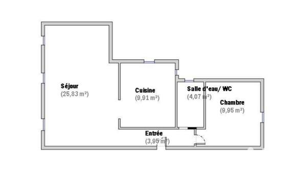 Appartement à vendre 2 pièces 53,71 m² Paris 3