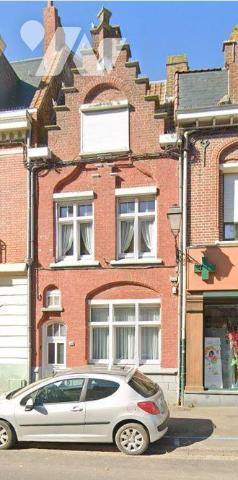  A VENDRE A BAILLEUL dans le Nord (59) : MAISON MITOYENNE EN PLEIN CENTRE VILLE AVEC VERANDA, T...