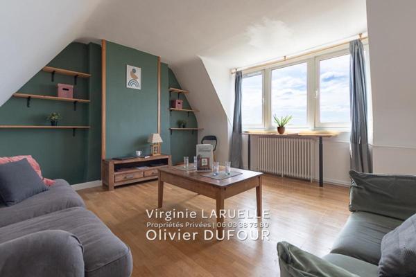 ROUEN appartement 4 pièces avec vue dégagée, cave, parking et jardin partagé