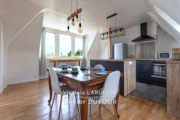 ROUEN appartement 4 pièces avec vue dégagée, cave, parking et jardin partagé