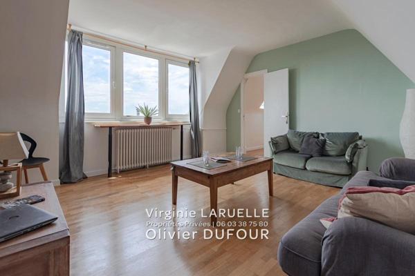 ROUEN appartement 4 pièces avec vue dégagée, cave, parking et jardin partagé