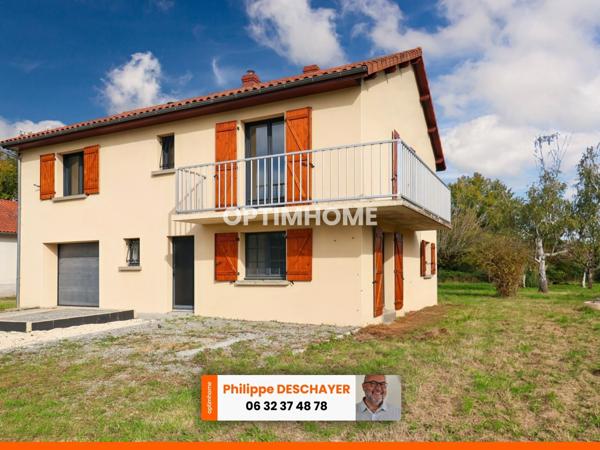 Maison entièrement rénovée sur deux niveaux indépendants de 129 m² - 6 pièces - 3 chambres sur terrain clos de 1744 m² - 87210 LE DORAT