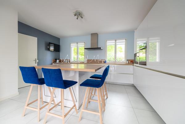 Maison récente lumineuse avec de beaux volumes