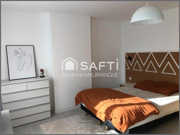 A vendre en EXCLUSIVITÉ maison de plus de 125 m2 ,4 chambres, jardin clos et garages