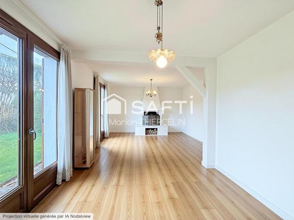 Maison de plain-pied 4 pièces avec sous-sol total + dépendances