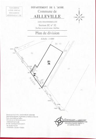Terrain à vendre  3246 m2 AILLEVILLE - 10
