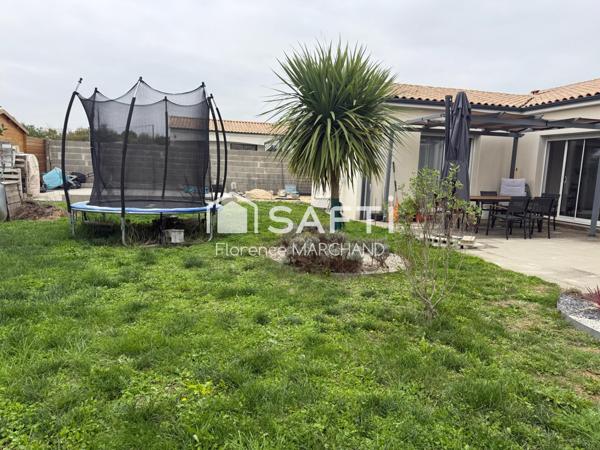 PROCHE COMMERCES / BEAU PLAIN-PIED / DPE EN A / 4 CHAMBRES / JARDIN