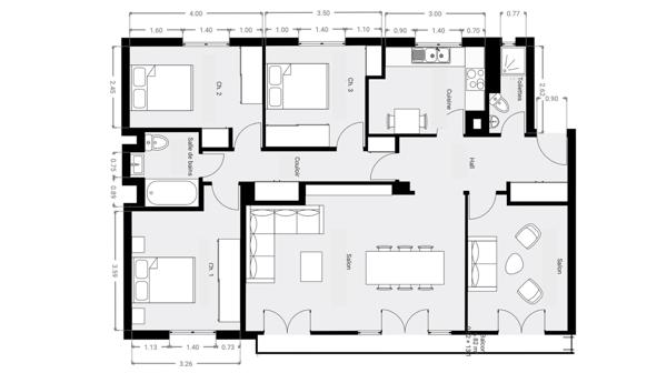 Appartement T5 à vendre  5 pièces - 102,43 m2 PARIS - 75006