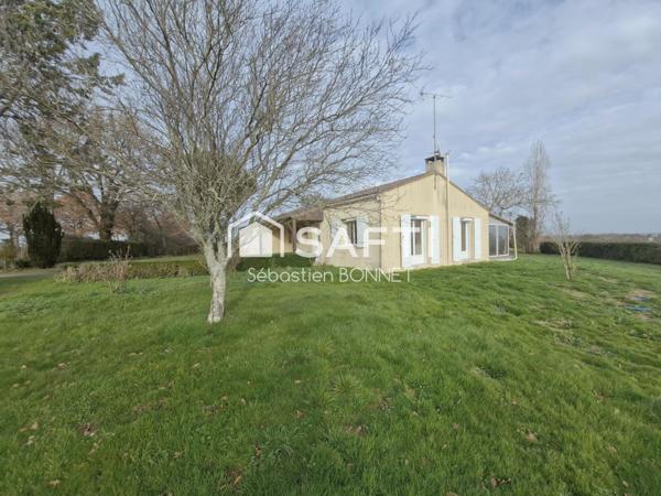 Maison plain pied 3 chambres avec garage et atelier