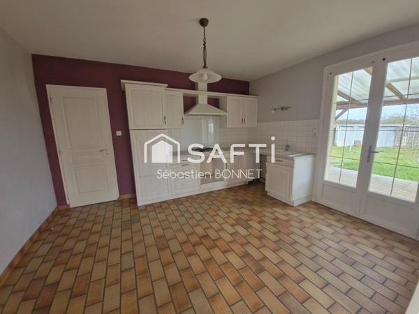 Maison plain pied 3 chambres avec garage et atelier