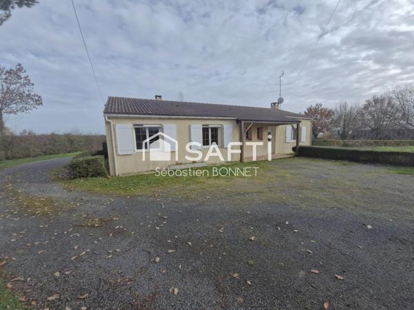 Maison plain pied 3 chambres avec garage et atelier