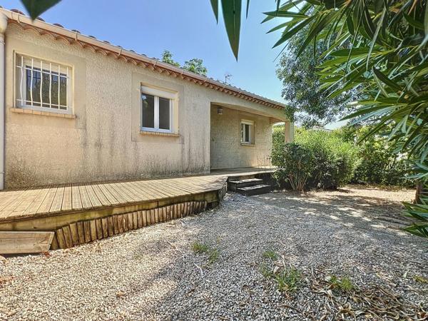 SAINT GEORGES D'ORQUES (34) Maison à vendre 4 pièces 84 m2 de plain pied+ 454 m2 de terrain piscinable+ garage+ parking