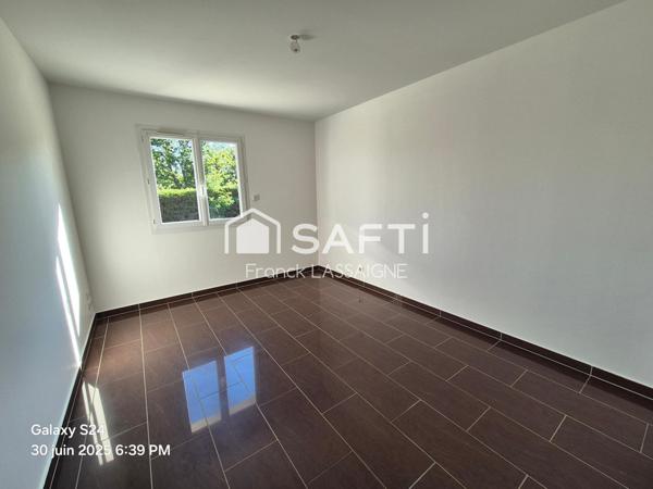 Maison plain pied 118m² 4 chbres avec gge/terrain