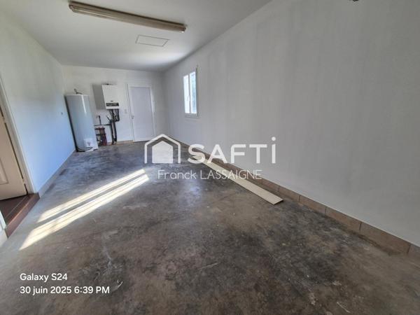 Maison plain pied 118m² 4 chbres avec gge/terrain