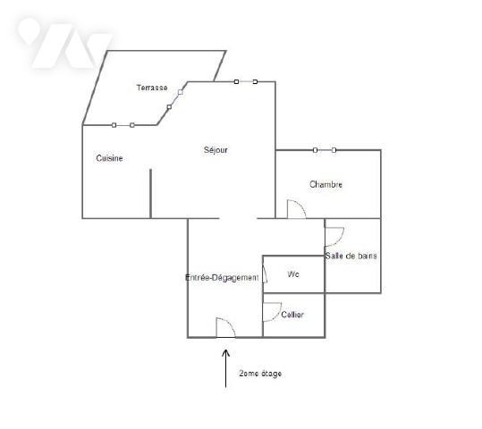 Appartement T2 avec terrasse - Résidence "LES FLORALINES"
