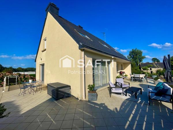 Maison avec sous-sol 4 chambres et grand jardin à Questembert