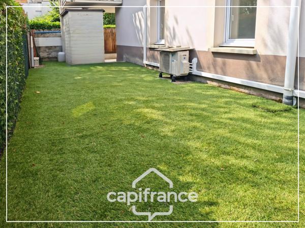 Appartement climatisé 3 pièces avec jardin, parking, cave et piscine commune