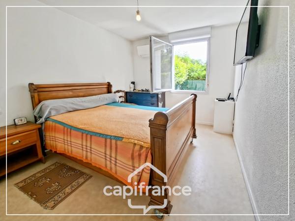Appartement climatisé 3 pièces avec jardin, parking, cave et piscine commune