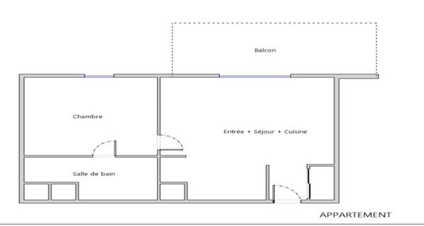 Location Appartement 2 pièces 44.85 m² - Cergy 95800