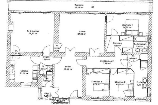 Louer appartement 5 pièces de 153 m²
