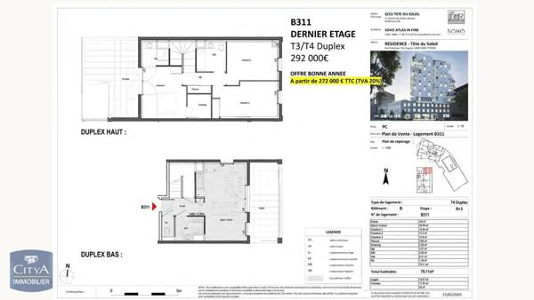 Appartement à louer 4 pièces 79.11m² Saint-Étienne (42000)