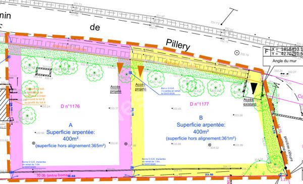 Terrain à bâtir de 400 m² à Valencin - Réf 2629