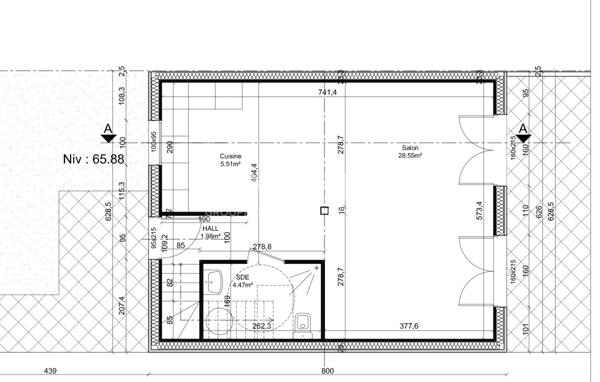 Terrain à vendre - Ballancourt-sur-Essonne - 350 m2 - Lot avant