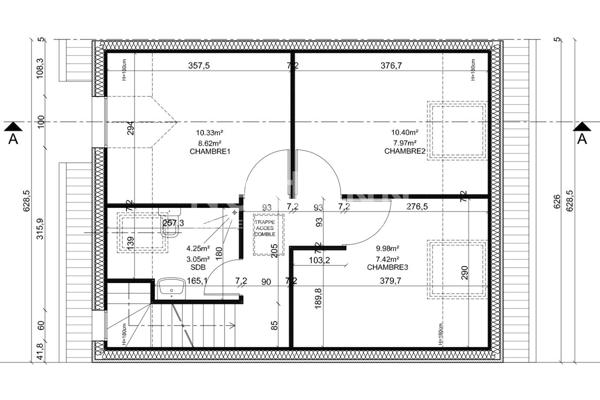 Terrain à vendre - Ballancourt-sur-Essonne - 350 m2 - Lot avant