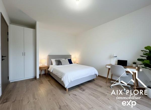 VENTE – APPARTEMENT T2 AVEC JARDIN – GRÉSY-SUR-AIX 51,05 m² – Rez-de-jardin – Terrasse + Jardin privatif