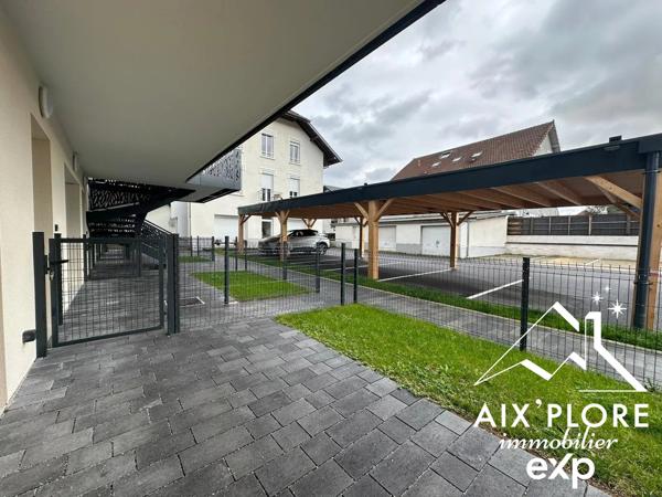 VENTE – APPARTEMENT T2 AVEC JARDIN – GRÉSY-SUR-AIX 51,05 m² – Rez-de-jardin – Terrasse + Jardin privatif