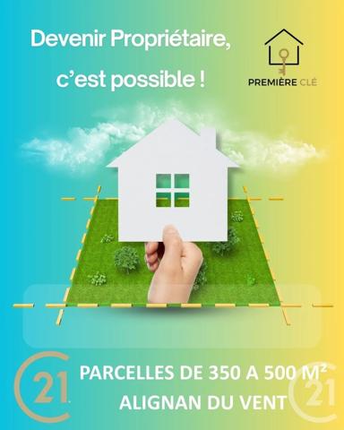 Terrain à vendre  210 m 2   MONTAGNAC  - 34