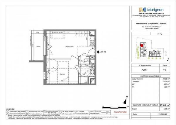 Appartement 2 pièces - 44600 Saint-Nazaire