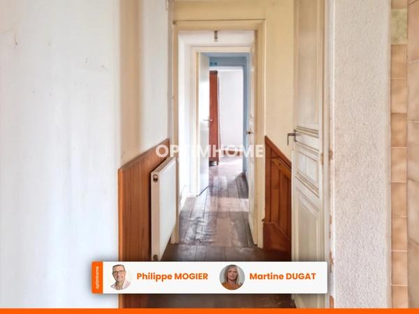 Maison de ville 80 m2, 3 chambres, garage, terrasse et cour