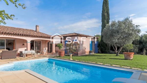 Maison provençale 5 pièces, piscine et garage