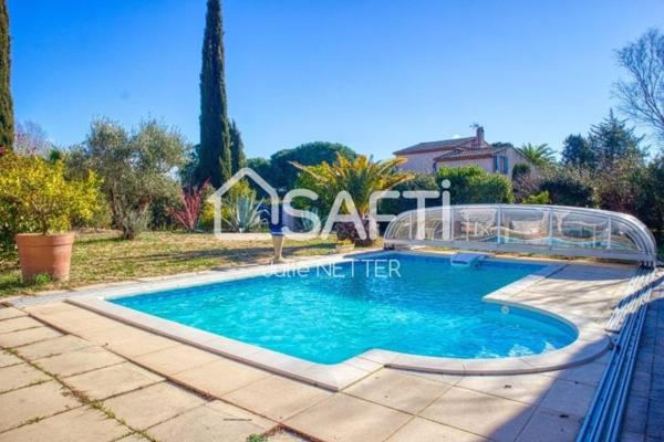 Maison provençale 5 pièces, piscine et garage