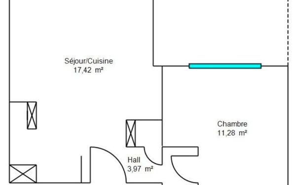 Appartement à vendre    2 pièces • 42,23 m2 Grasse